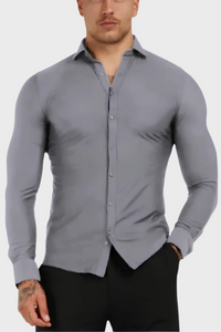 CAMISA SOCIAL MALHA GELADA ZIOL