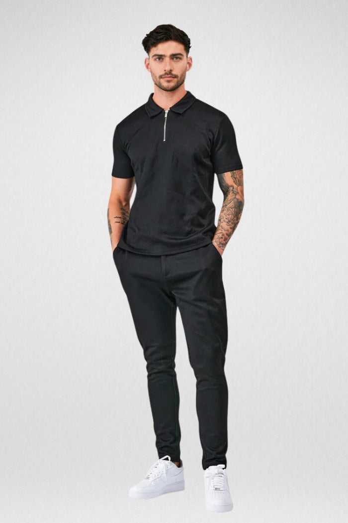 CAMISA POLO ZIOL COM ZIPER
